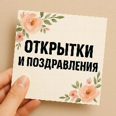 Канал АВТОРСКИЕ ОТКРЫТКИ И  ПОЗДРАВЛЕНИЯ ( Подписывайтесь ) в мессенджере MAX — 4 798 подписчиков