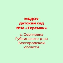 Канал МБДОУ "Детский сад № 12 "Теремок" в мессенджере MAX — 73 подписчика