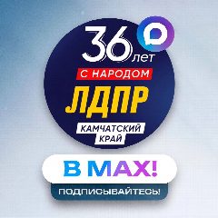 Канал ЛДПР на Камчатке в мессенджере MAX — 46 подписчиков