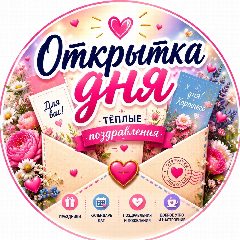 Канал Открытки💌Поздравления 🎉 в мессенджере MAX — 1 833 подписчика