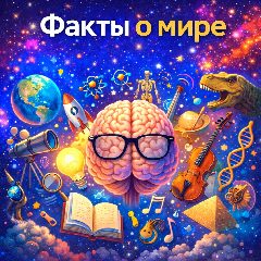 Канал Факты о мире | MAXимум фактов Интересное Познавательное Наука История Удивительное Человек Искусство Музыка Природа Космос Тайны в мессенджере MAX — 1 267 подписчиков