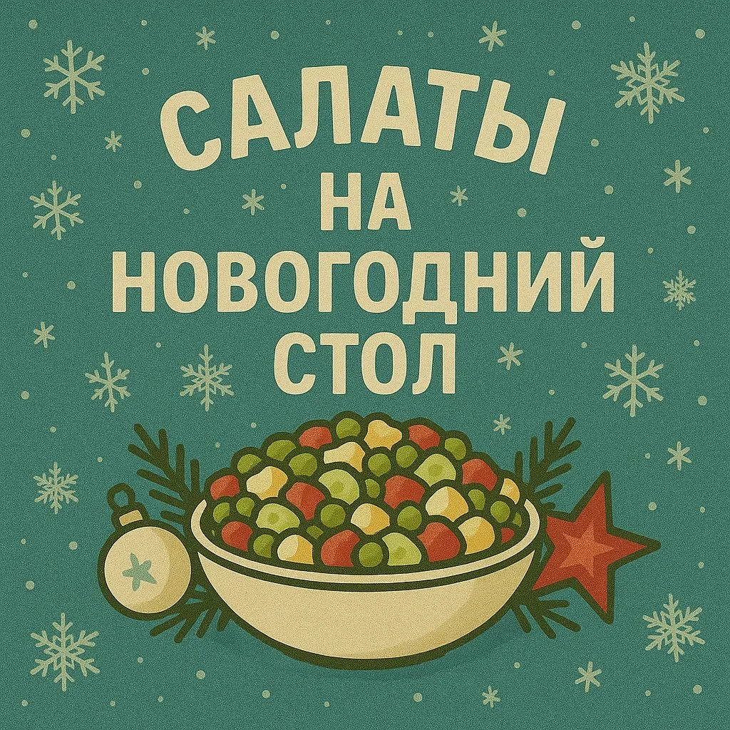 Канал Салаты и закуски на новый год в мессенджере MAX — 45 972 подписчика