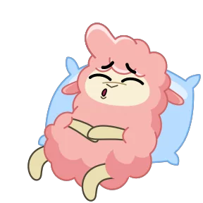 Стикер из набора Альпака