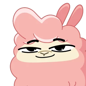 Стикер из набора Альпака