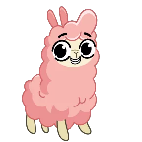 Стикер из набора Альпака