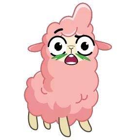 Стикер из набора Альпака