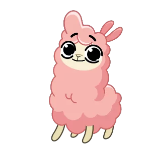 Стикер из набора Альпака