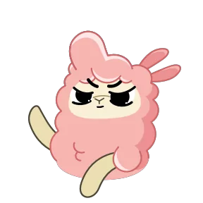 Стикер из набора Альпака