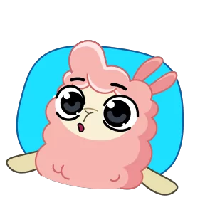 Стикер из набора Альпака