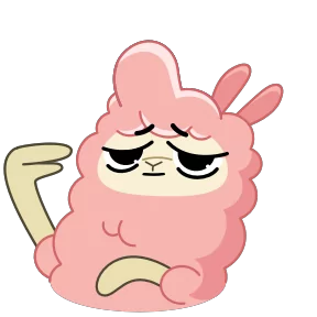 Стикер из набора Альпака