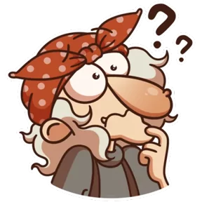 Стикер из набора Баба Яга