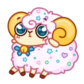 Стикер из набора Барашек