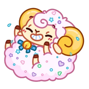 Стикер из набора Барашек