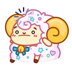 Стикер из набора Барашек