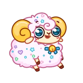 Стикер из набора Барашек