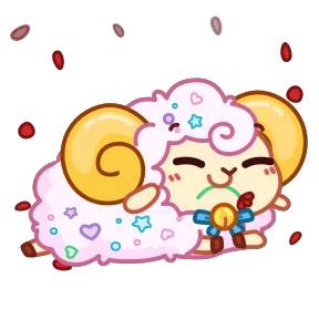 Стикер из набора Барашек