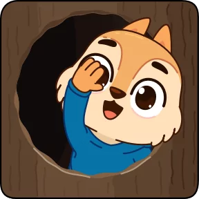 Стикер из набора Белочка