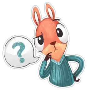 Стикер из набора Белочка