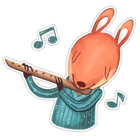 Стикер из набора Белочка