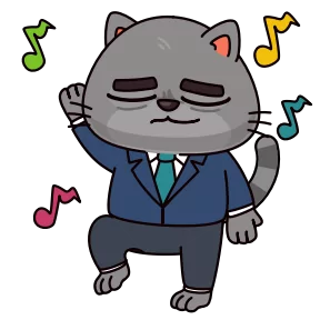 Стикер из набора Бизнес-кот