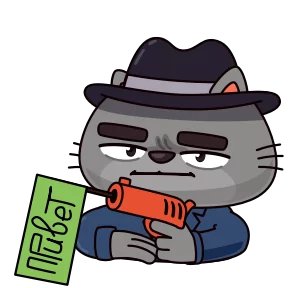 Стикер из набора Бизнес-кот