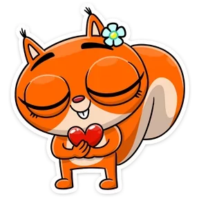 Стикер из набора Бурундук и белка