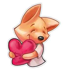 Стикер из набора Деловой пёс