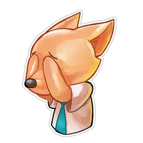 Стикер из набора Деловой пёс