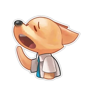 Стикер из набора Деловой пёс