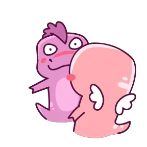 Стикер из набора Дино