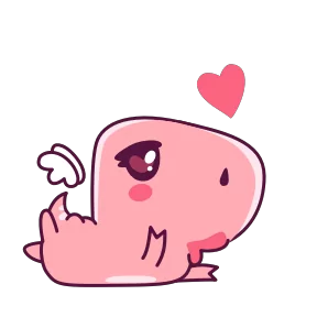 Стикер из набора Дино