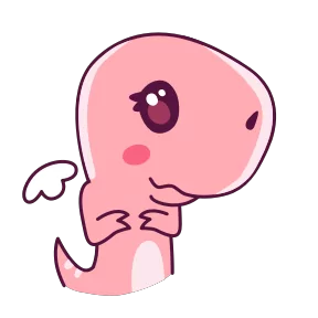 Стикер из набора Дино