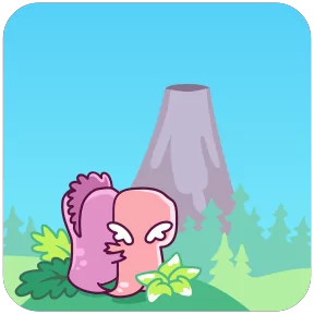 Стикер из набора Дино