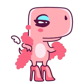 Стикер из набора Дино