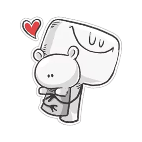 Стикер из набора Дудл