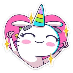 Стикер из набора Единорожка