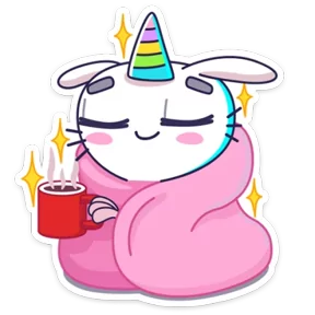 Стикер из набора Единорожка