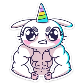 Стикер из набора Единорожка