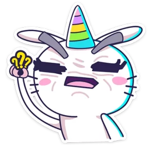 Стикер из набора Единорожка