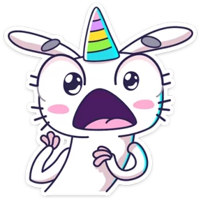 Стикер из набора Единорожка