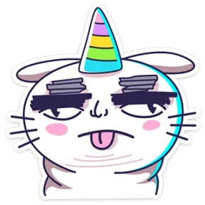 Стикер из набора Единорожка