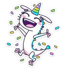 Стикер из набора Единорожка