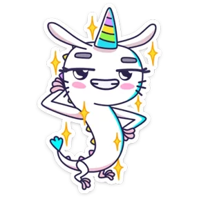 Стикер из набора Единорожка