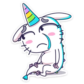 Стикер из набора Единорожка