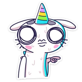 Стикер из набора Единорожка