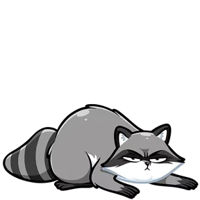 Стикер из набора Енот