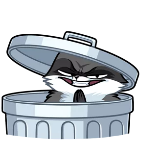 Стикер из набора Енот