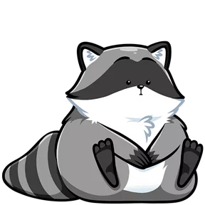 Стикер из набора Енот