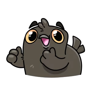 Стикер из набора Галчонок