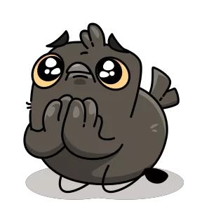 Стикер из набора Галчонок